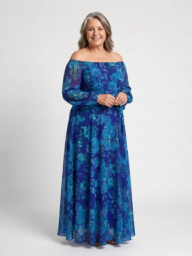 Harrow & Lane™ | Off Shoulder Floral Maxi Dress