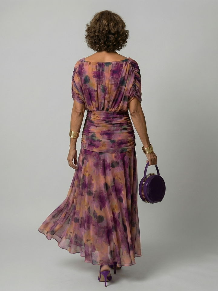 Annick | Off Shoulder Flow Midi Dresses