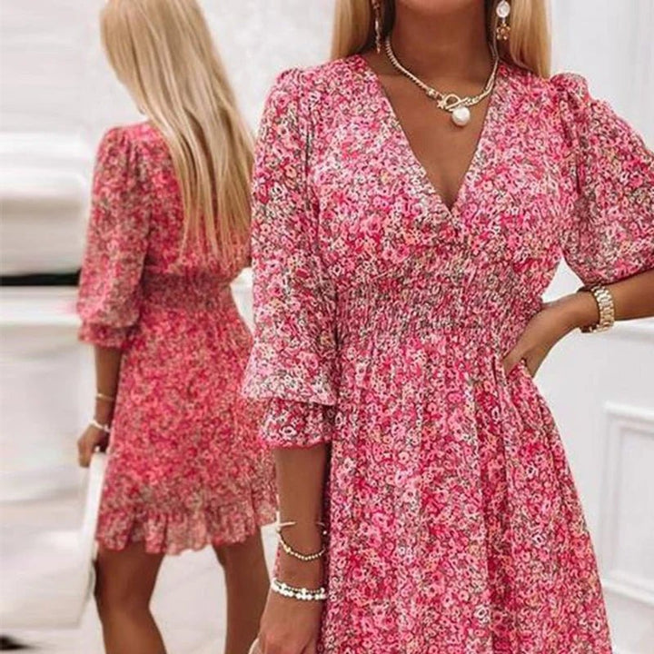Noreen - Elegant Floral Dress