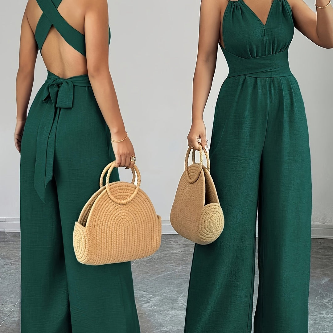 Annelise | Elegant Linen and Cotton Jumpsuit