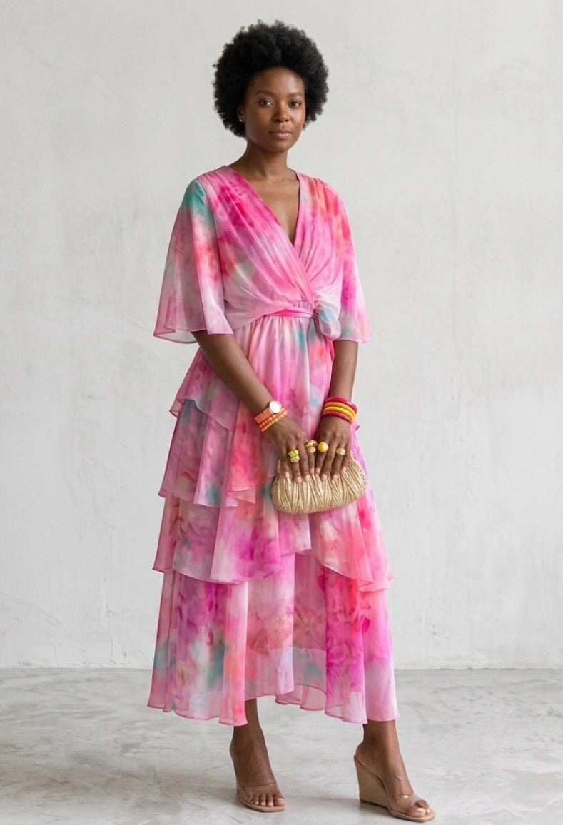 Harrow & Lane™ | Layered Floral Sun Dress