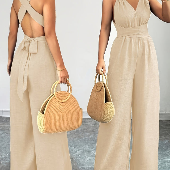 Liana | Elegant Linen and Cotton Jumpsuit