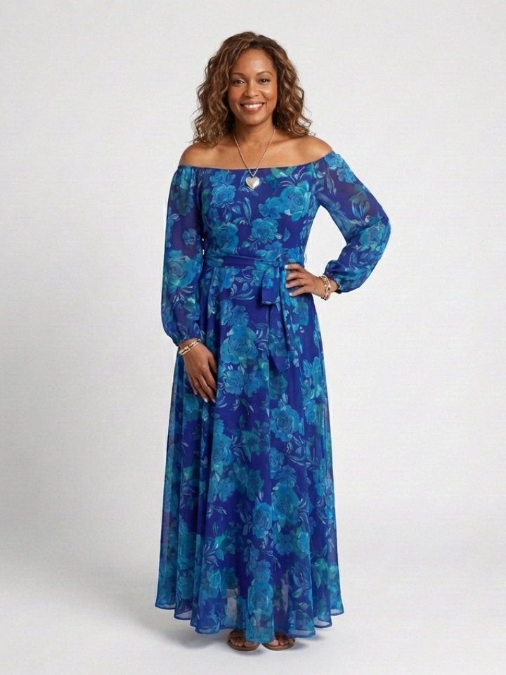 Harrow & Lane™ | Off Shoulder Floral Maxi Dress