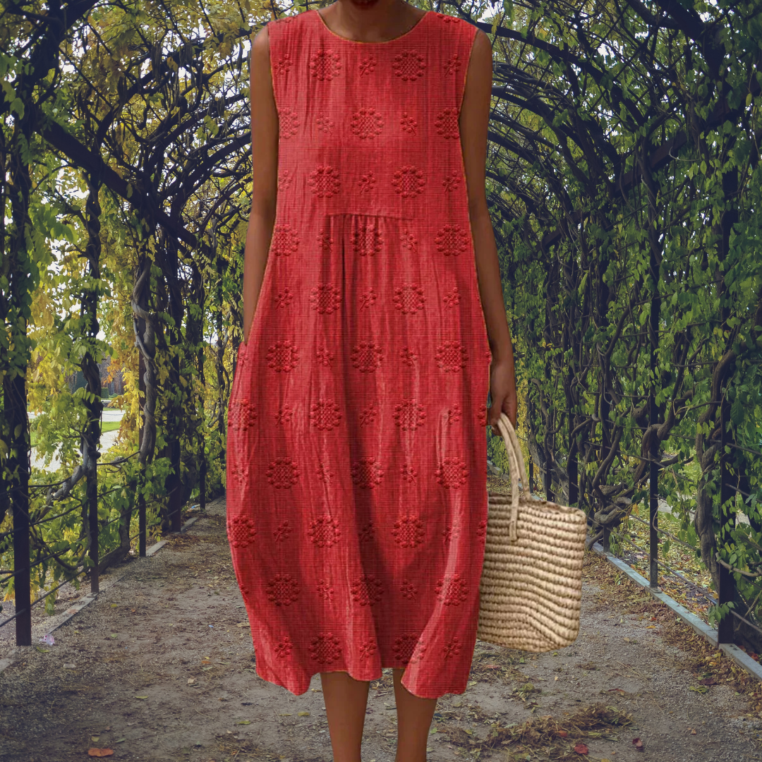 Natasha – Elegant sleeveless dress with pockets