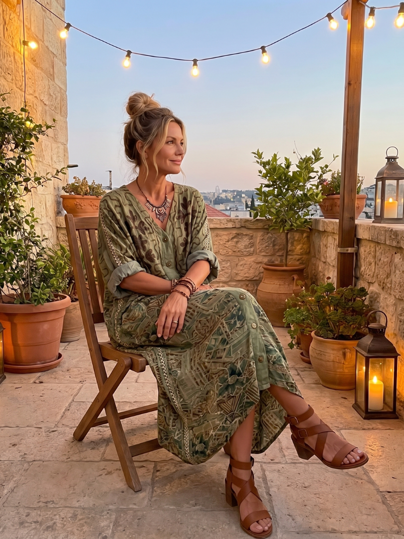 Daphne | Button Front Oversized Pocket Midi Dress