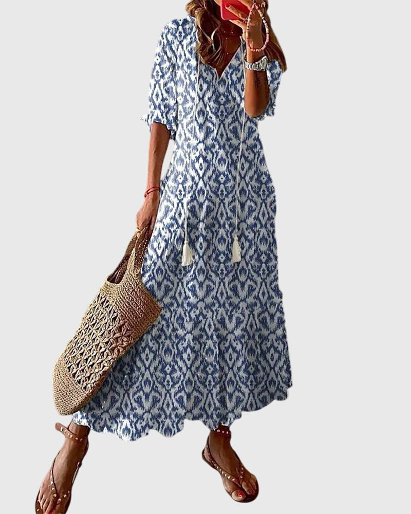 Juanita™ | Boho Vintage Summer Dress
