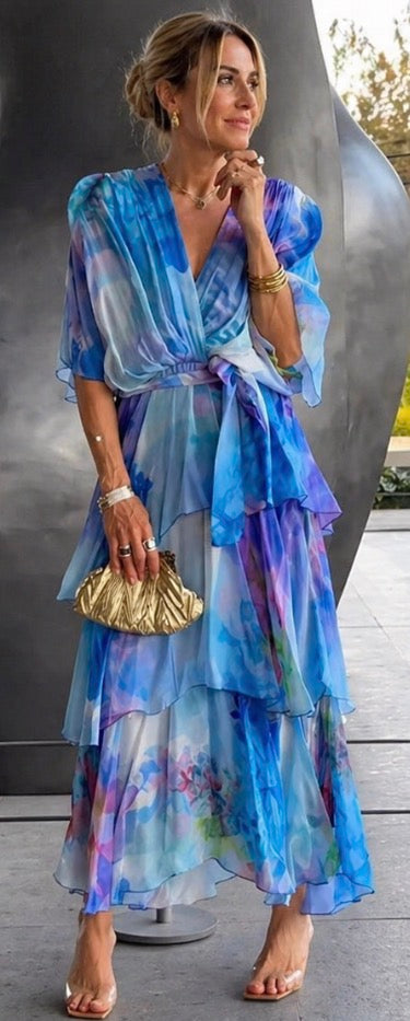 Harrow & Lane™ | Layered Floral Sun Dress
