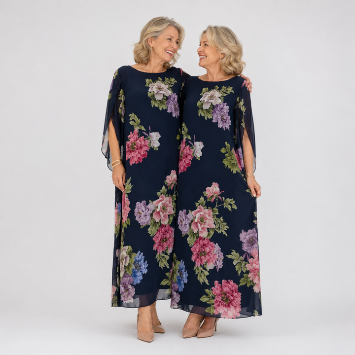 Angelique™ | Midnight Bloom Maxi Dress