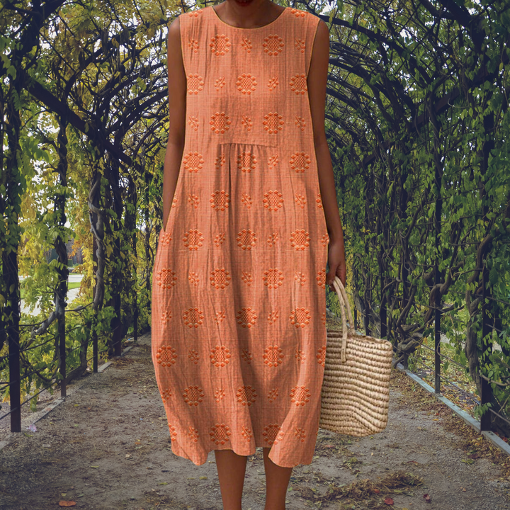 Natasha – Elegant sleeveless dress with pockets