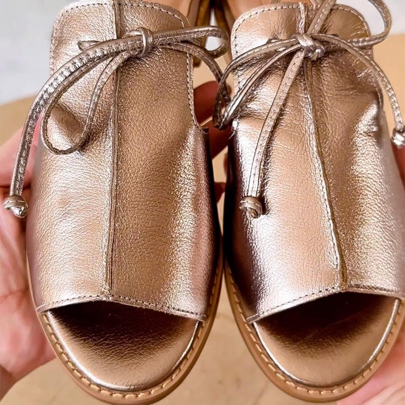 LUCIANA – STRAP-STYLE LEATHER SANDALS