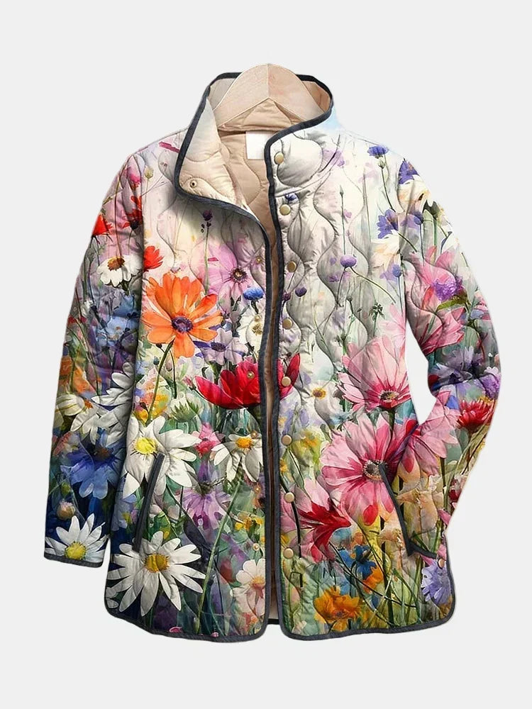 Bryony | Charming Vintage Floral Print Quilted Jacket — Final Edit