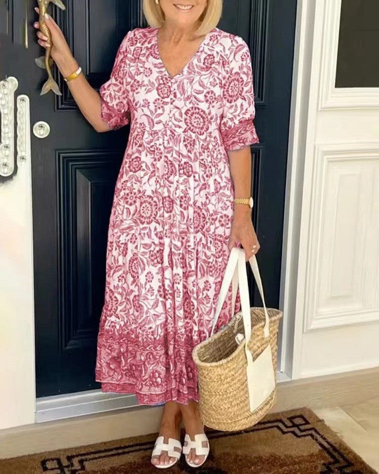 Beverley | Graceful V-Neck Floral
