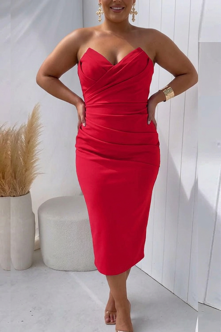 Taryn | Flattering Draped Dress