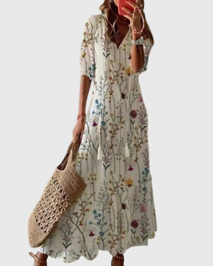 Minette | Boho Vintage Summer Maxi Dress