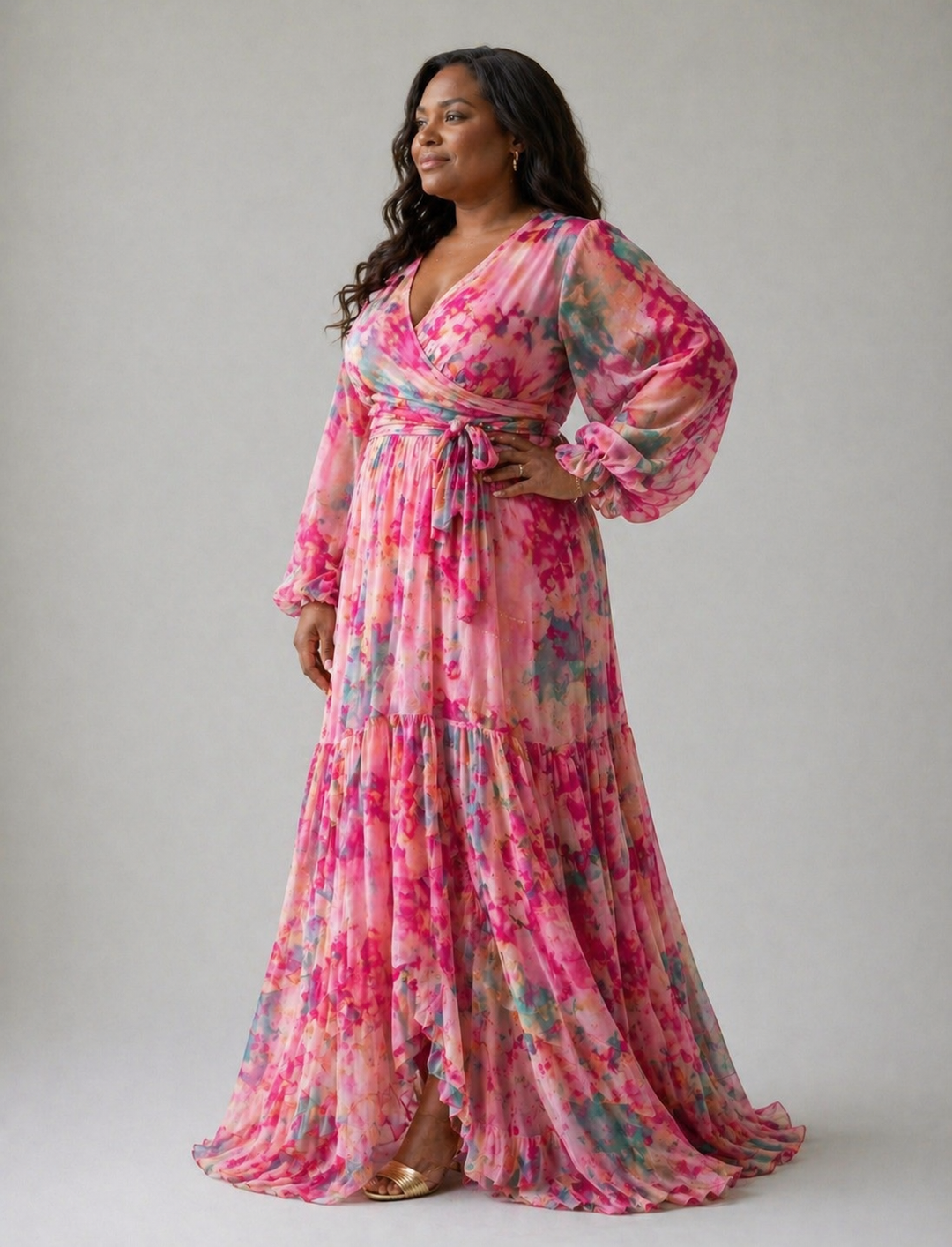 Harrow & Lane™ | Wrap Dress with Floral Print