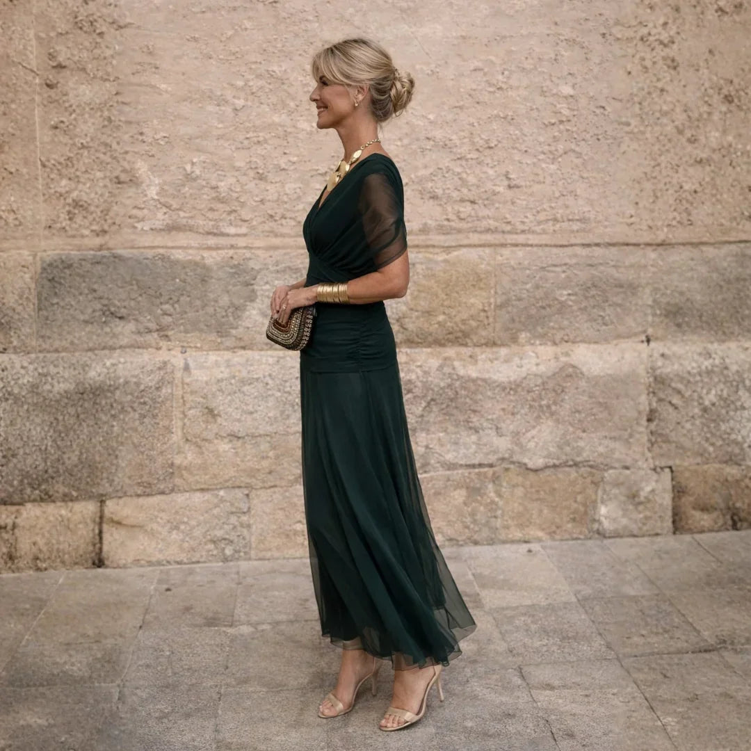TACITA™ – ELEGANT GREEN DRESS