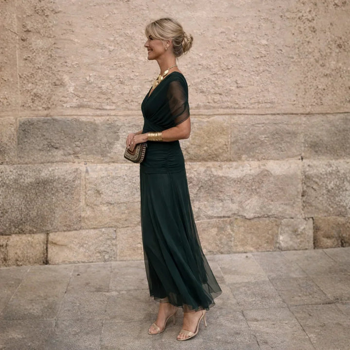 TACITA™ – ELEGANT GREEN DRESS
