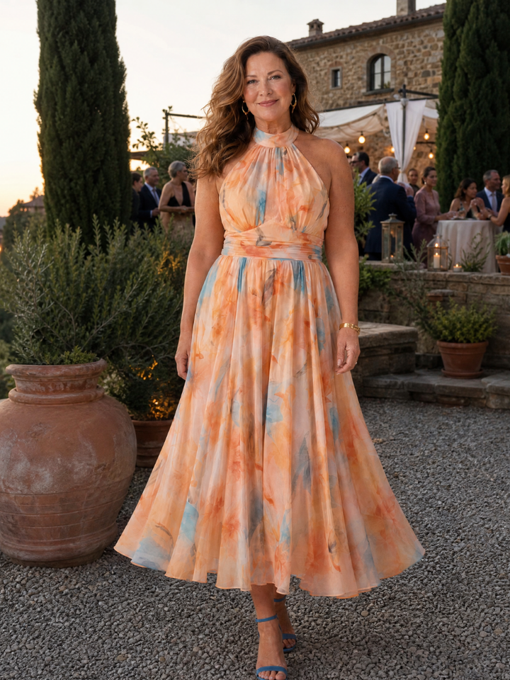 Paulette™ Soft Halter Midi Dress