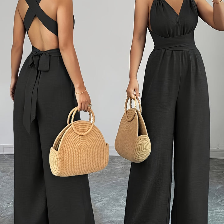 Annelise | Elegant Linen and Cotton Jumpsuit