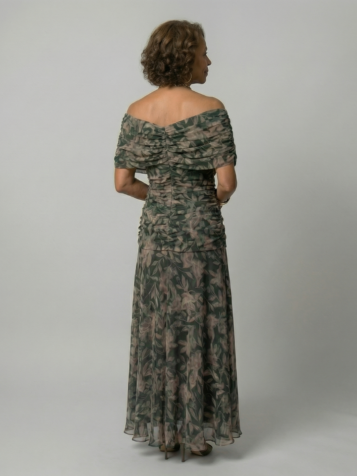 Annick | Off Shoulder Flow Midi Dresses