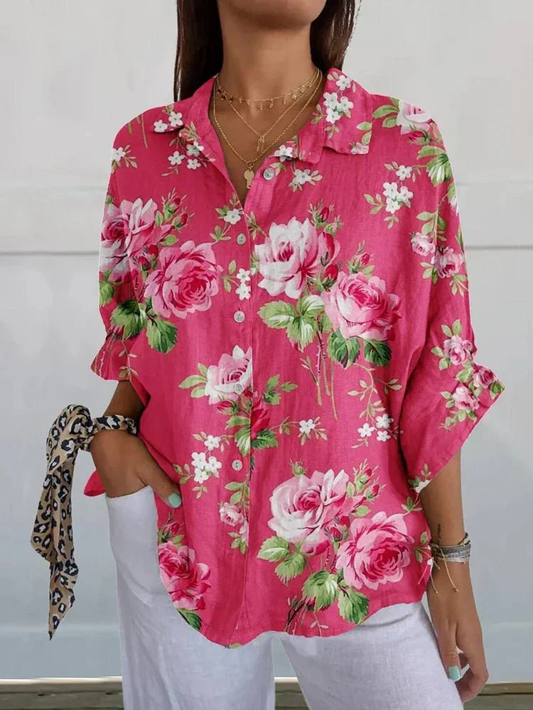 Emanuela | Rose Floral Blouse