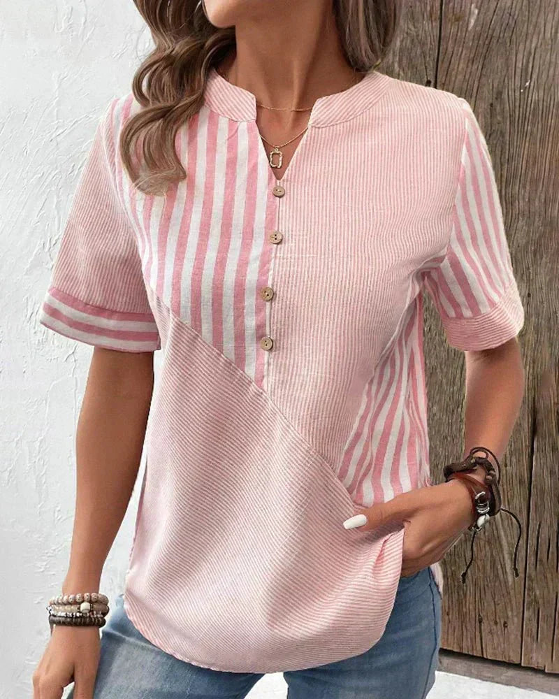 Estefania | Soft Striped Blouse