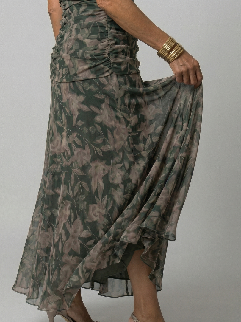 Annick | Off Shoulder Flow Midi Dresses
