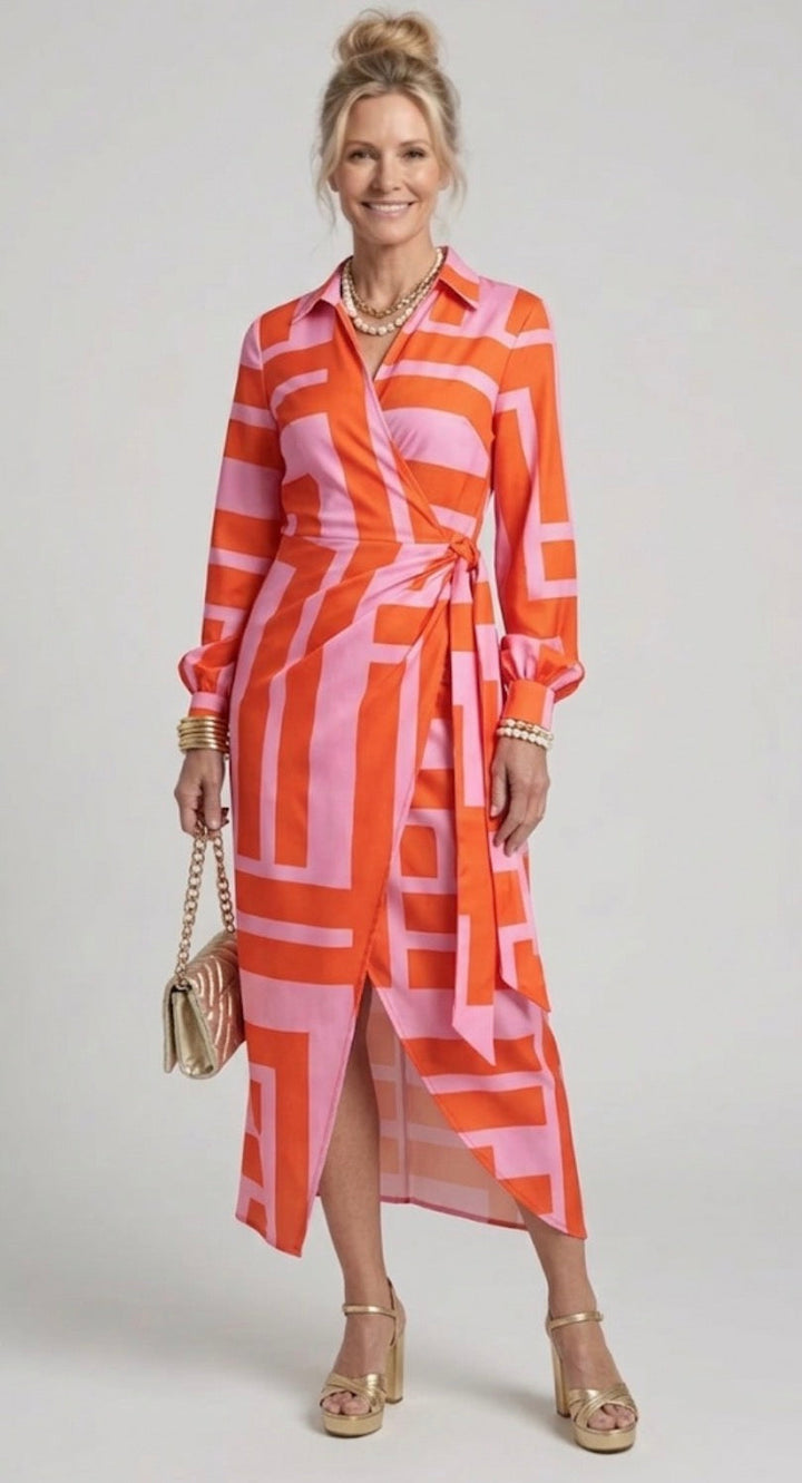 Harrow & Lane™ | Printed Wrap Dress