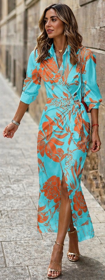 Harrow & Lane™ | Printed Wrap Dress