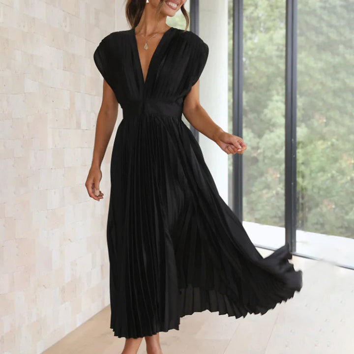 Harrow & Lane™ | Timeless Pleated Midi Dress