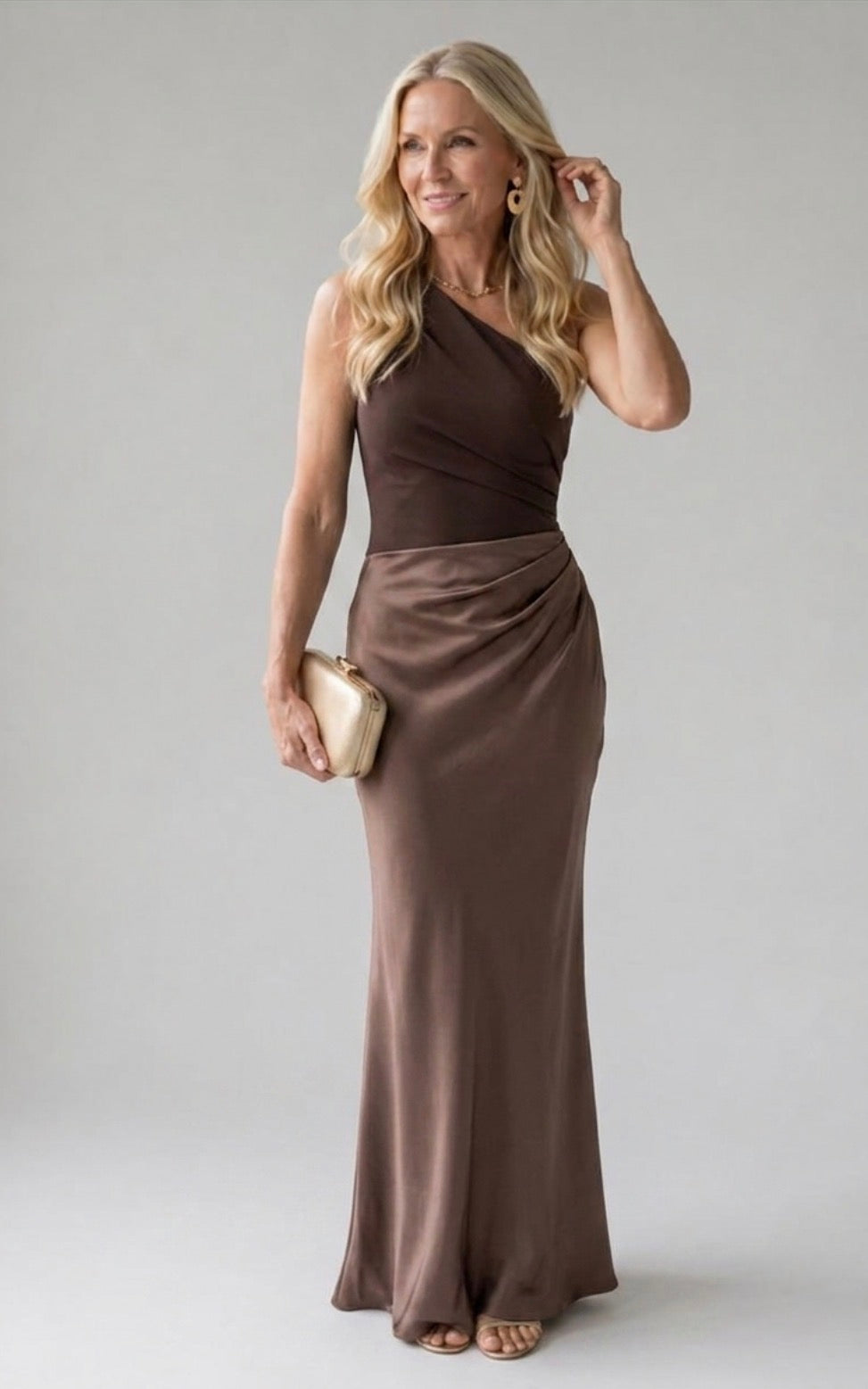 Harrow & Lane™ | Maxi Dress with a Guilt in Satin