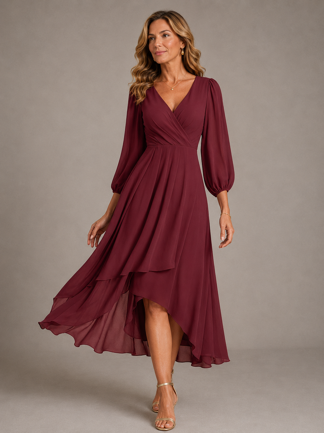 Araceli™ | Elegant V-neck Long Dress