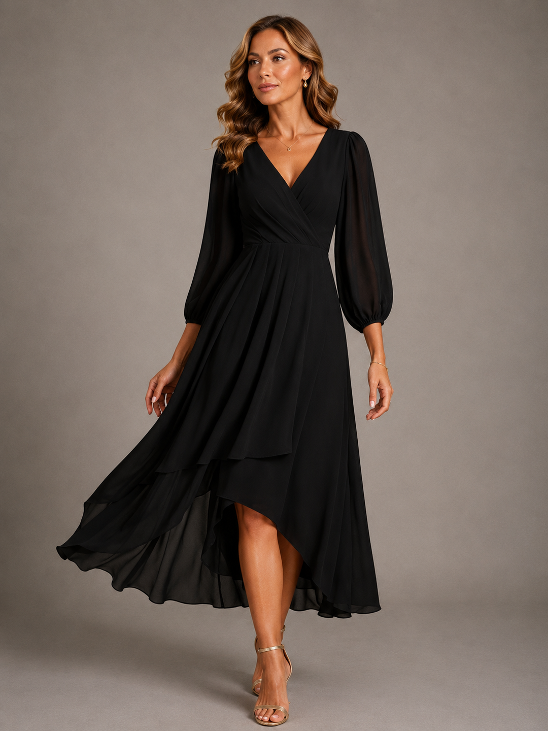 Araceli™ | Elegant V-neck Long Dress