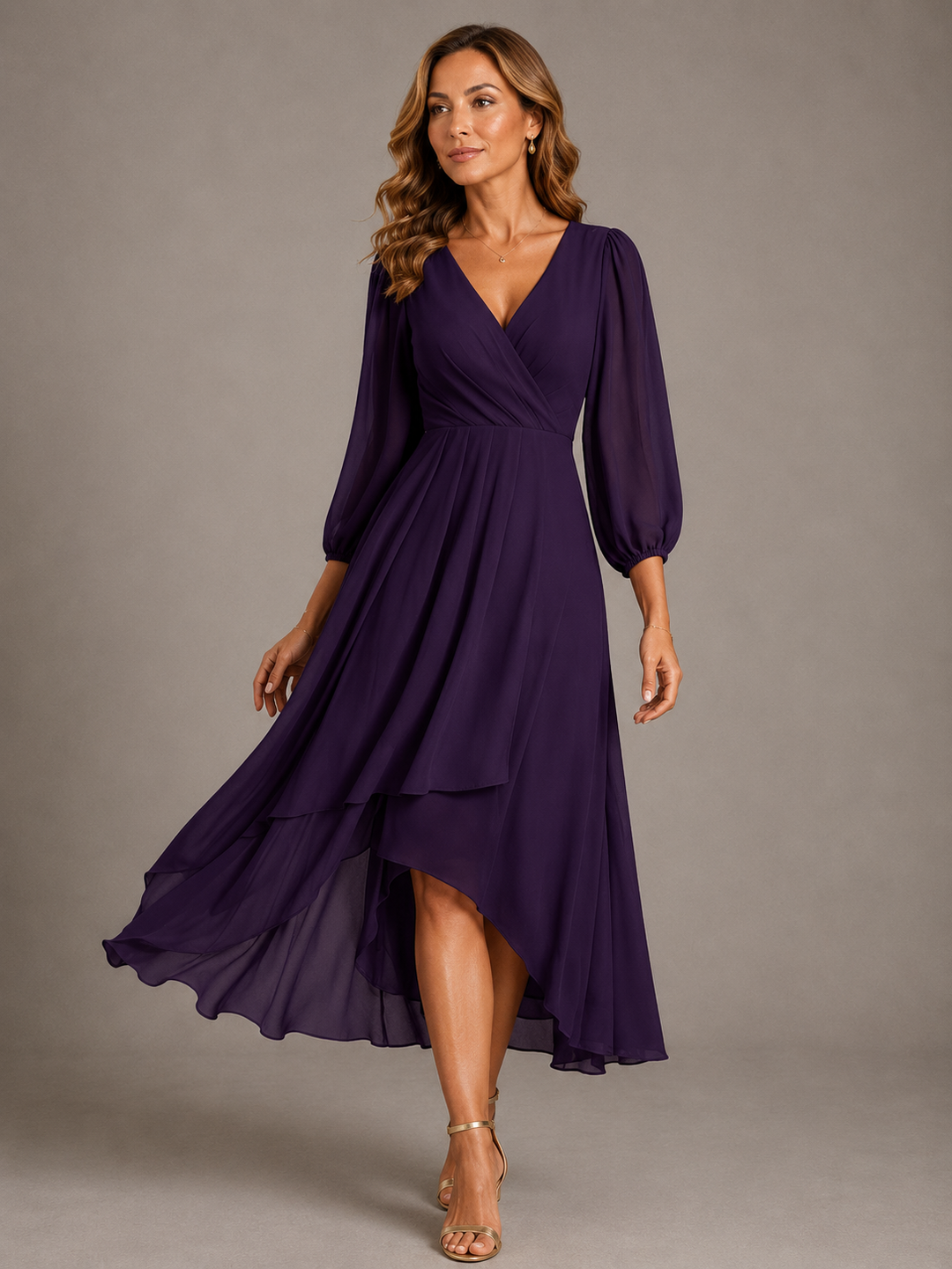 Araceli™ | Elegant V-neck Long Dress
