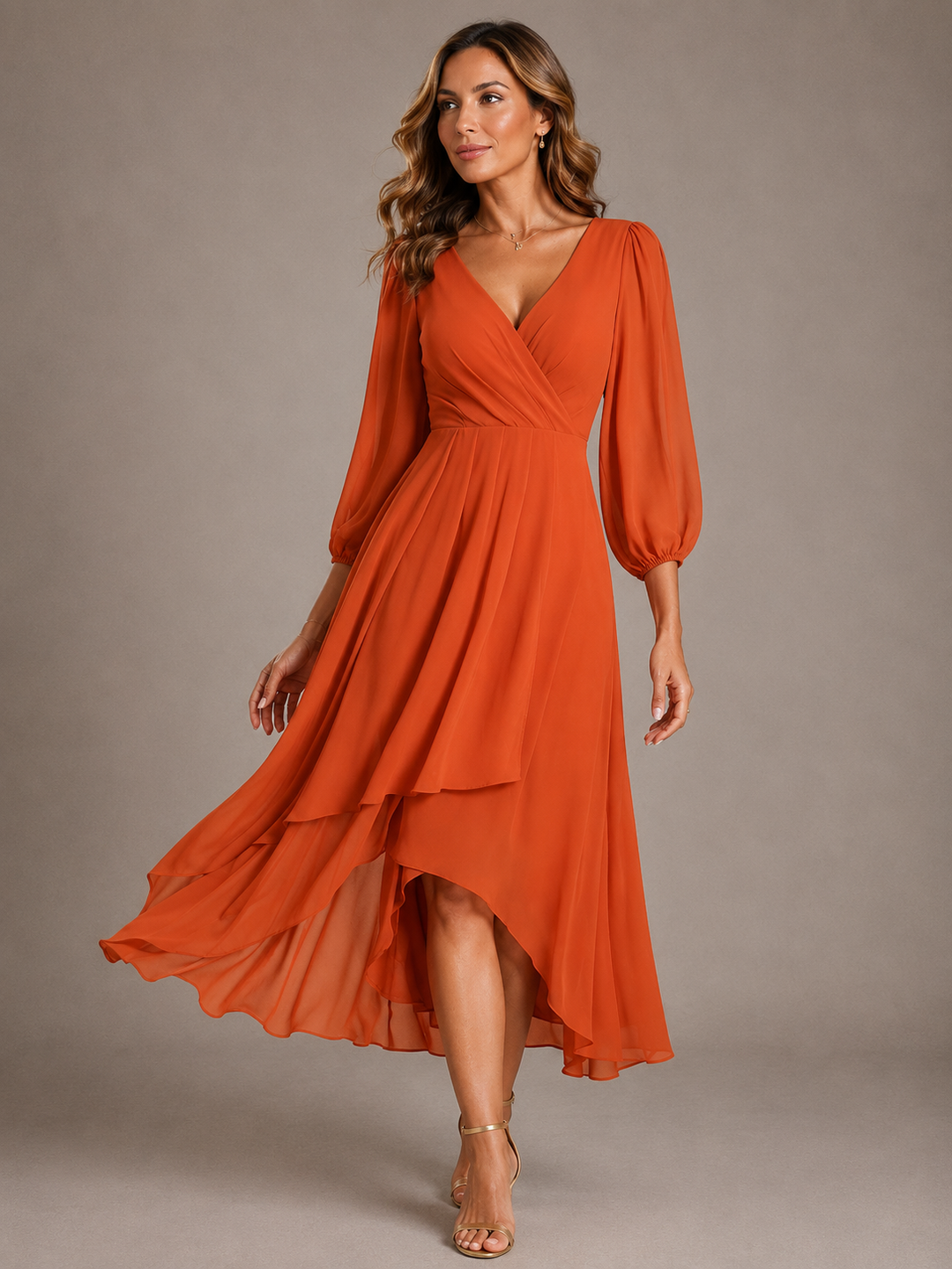 Araceli™ | Elegant V-neck Long Dress