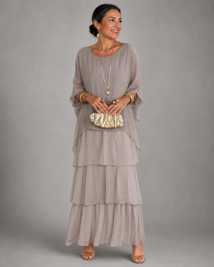 Lucinda™ | Elegant Flowing Maxi Dress