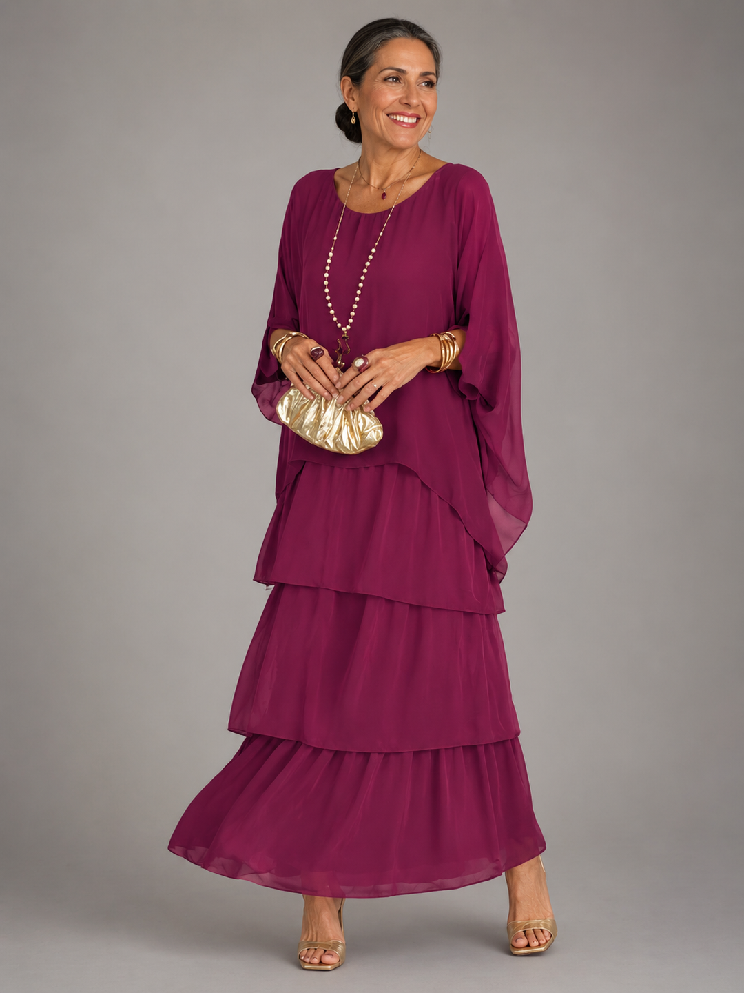 Lucinda™ | Elegant Flowing Maxi Dress