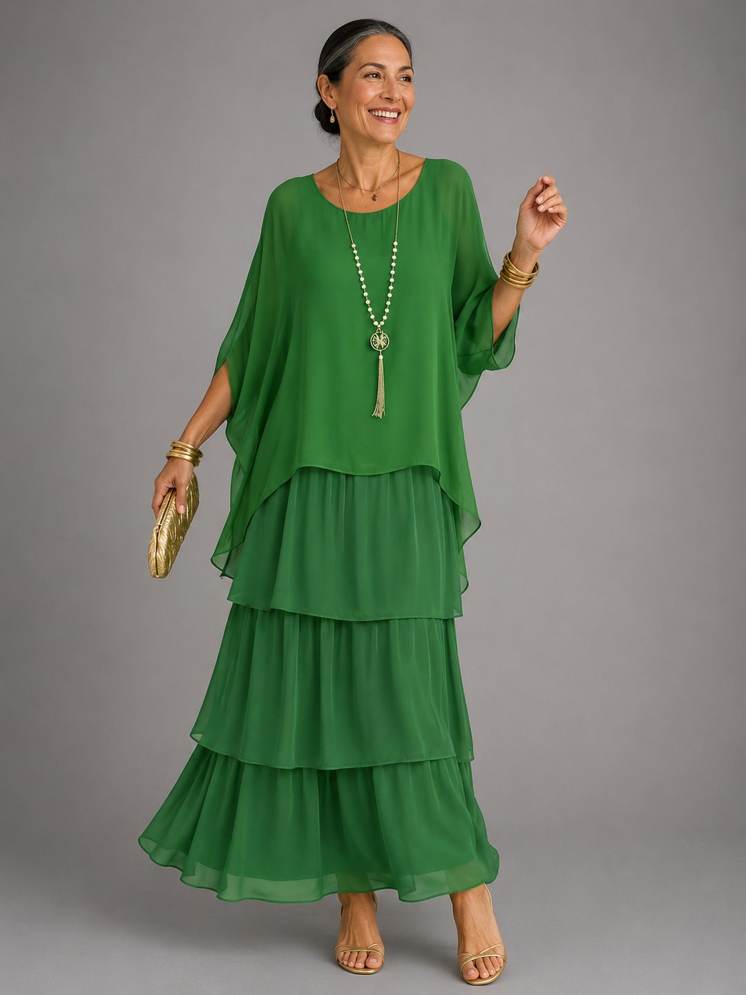 Lucinda™ | Elegant Flowing Maxi Dress