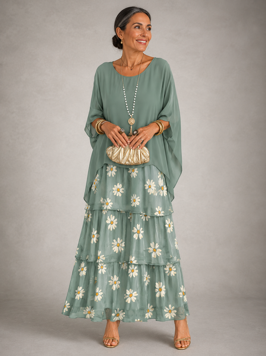 Lucinda™ | Elegant Flowing Maxi Dress