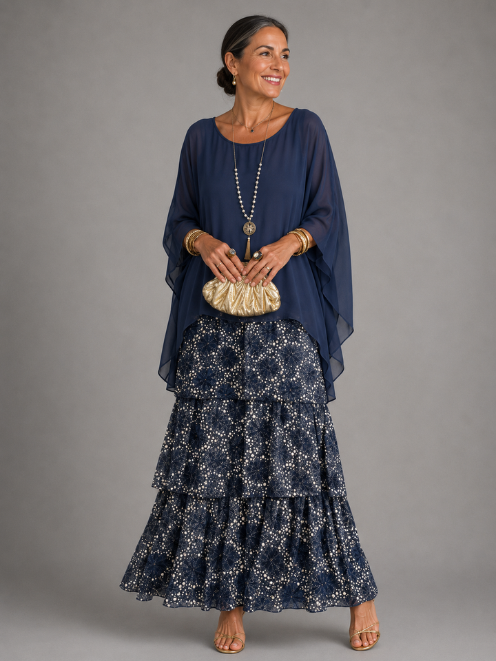 Lucinda™ | Elegant Flowing Maxi Dress