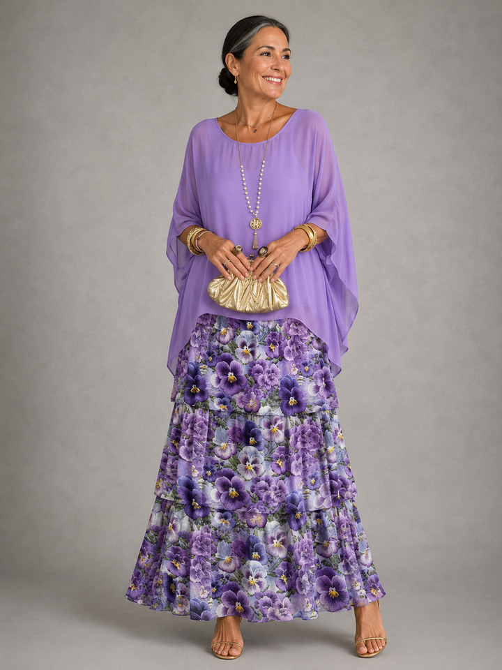 Lucinda™ | Elegant Flowing Maxi Dress