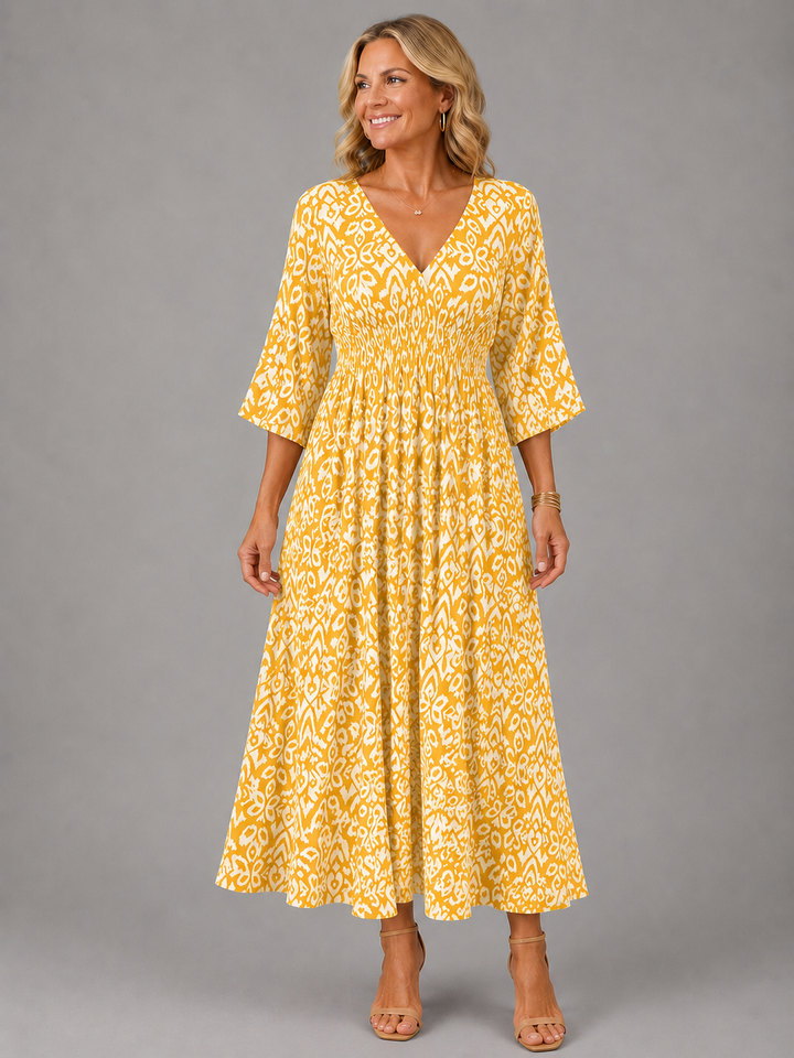 Babette™ | Bohemian Flow Midi Dress