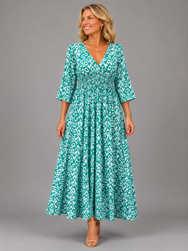 Babette™ | Bohemian Flow Midi Dress