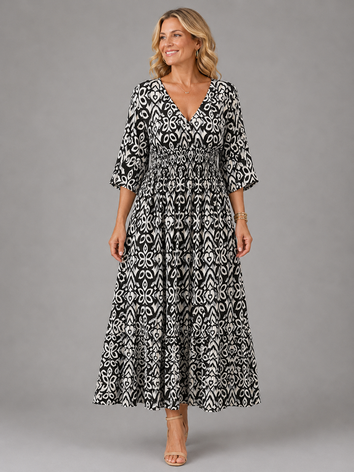 Babette™ | Bohemian Flow Midi Dress
