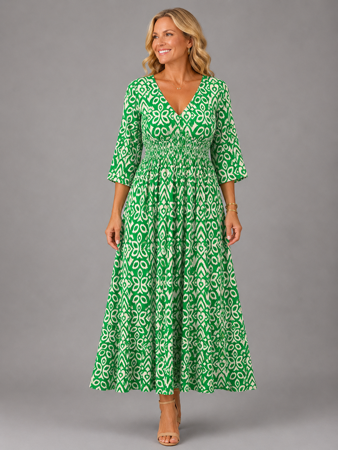 Babette™ | Bohemian Flow Midi Dress