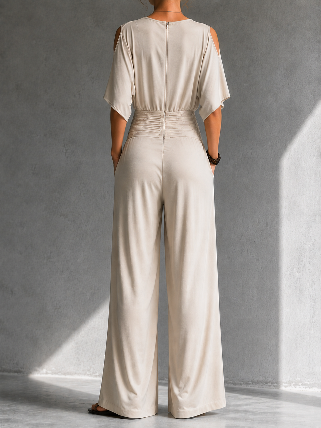 Korina - Elegant Wrap Jumpsuit with Wide Legs