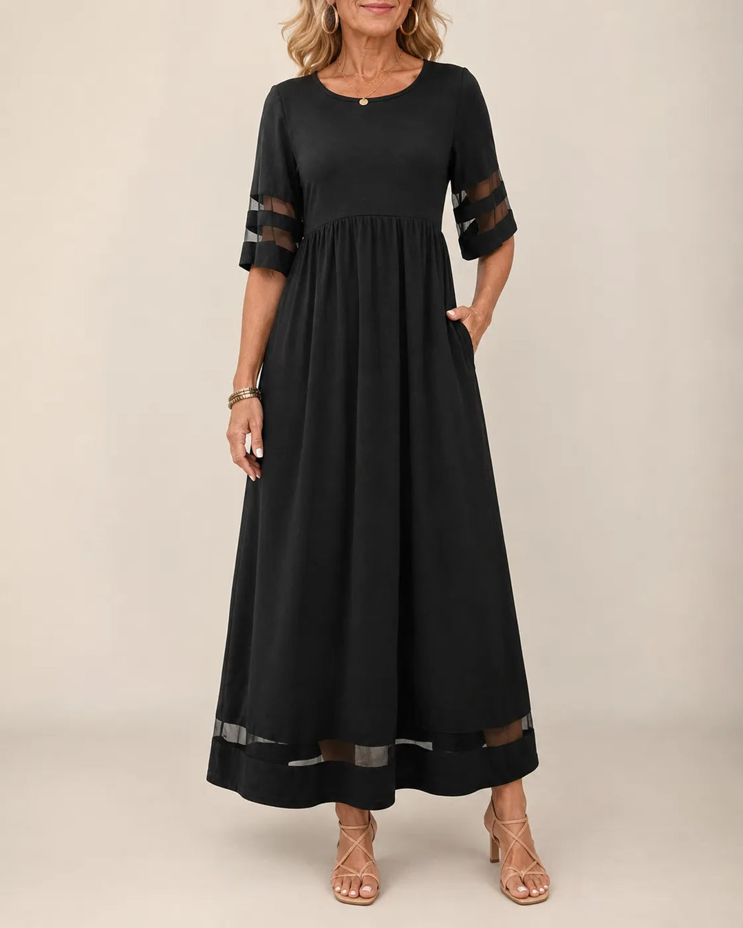Regina™ – Flattering Tummy-Smoothing Midi Dress
