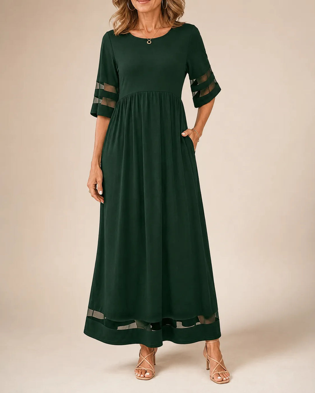 Regina™ – Flattering Tummy-Smoothing Midi Dress