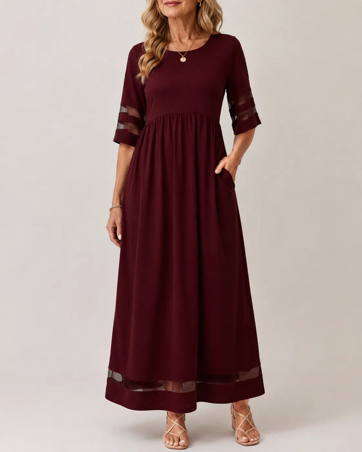 Regina™ – Flattering Tummy-Smoothing Midi Dress