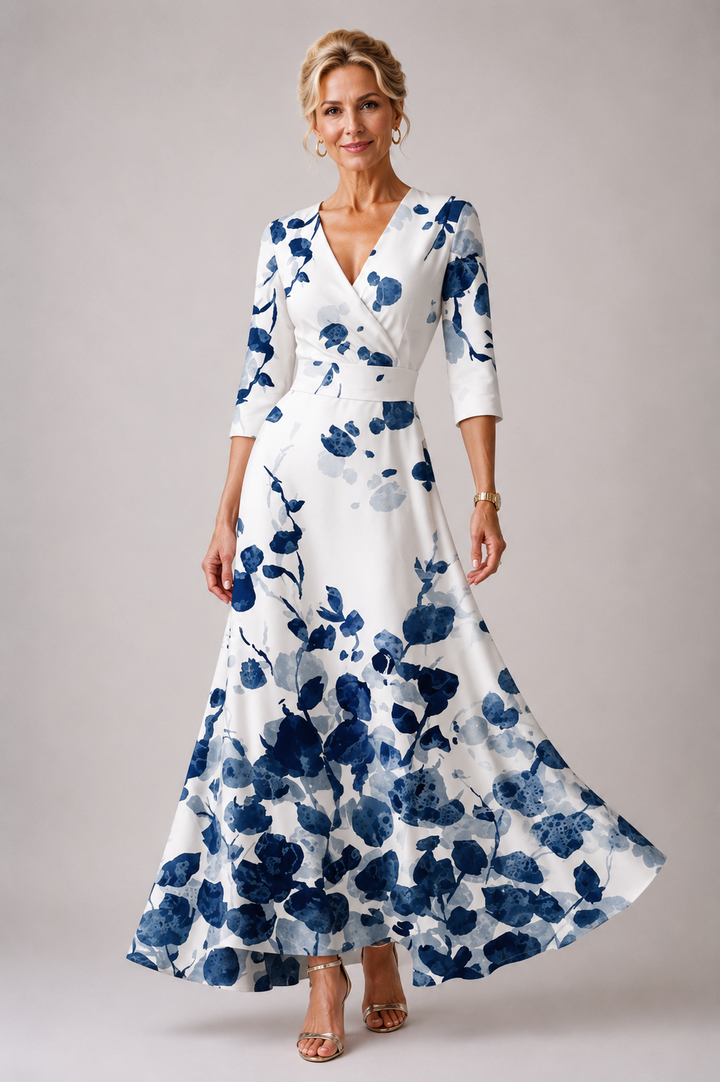 Petronella | Chic Dress with Floral Print